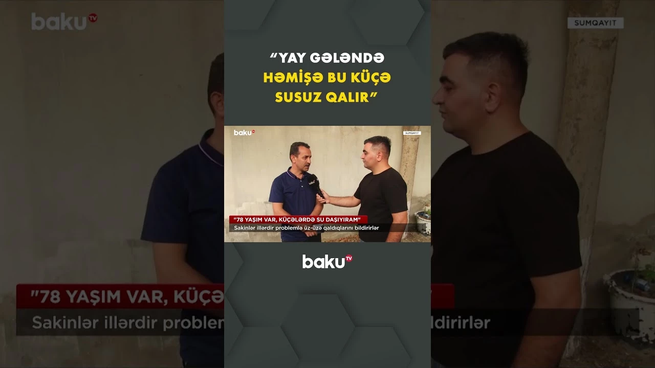 İllərdir bu sakinlər su problemindən əziyyət çəkir - Baku TV