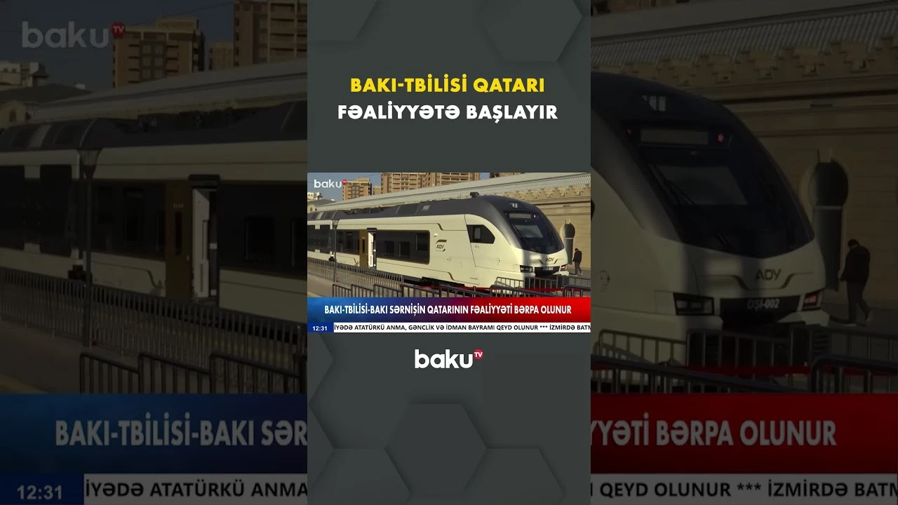 Bakı-Tbilisi qatarı fəaliyyətə başlayır - Tarix açıqlandı - Baku TV
