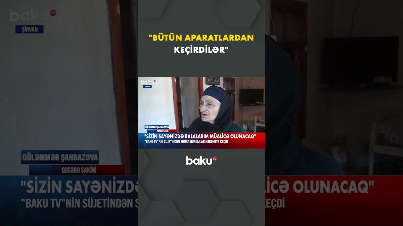 Baku TV çəkdi, problem həll olundu - Baku TV