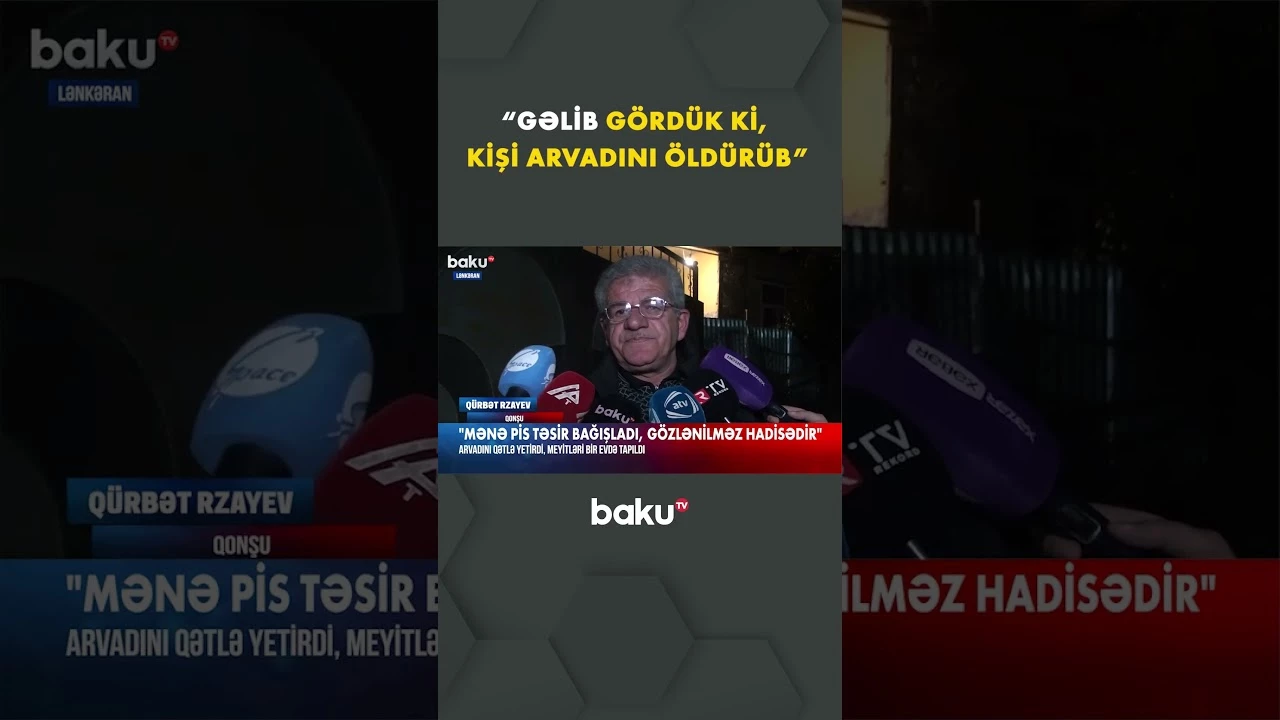 Kişi arvadını ov tüfəngi ilə öldürdü - Baku TV
