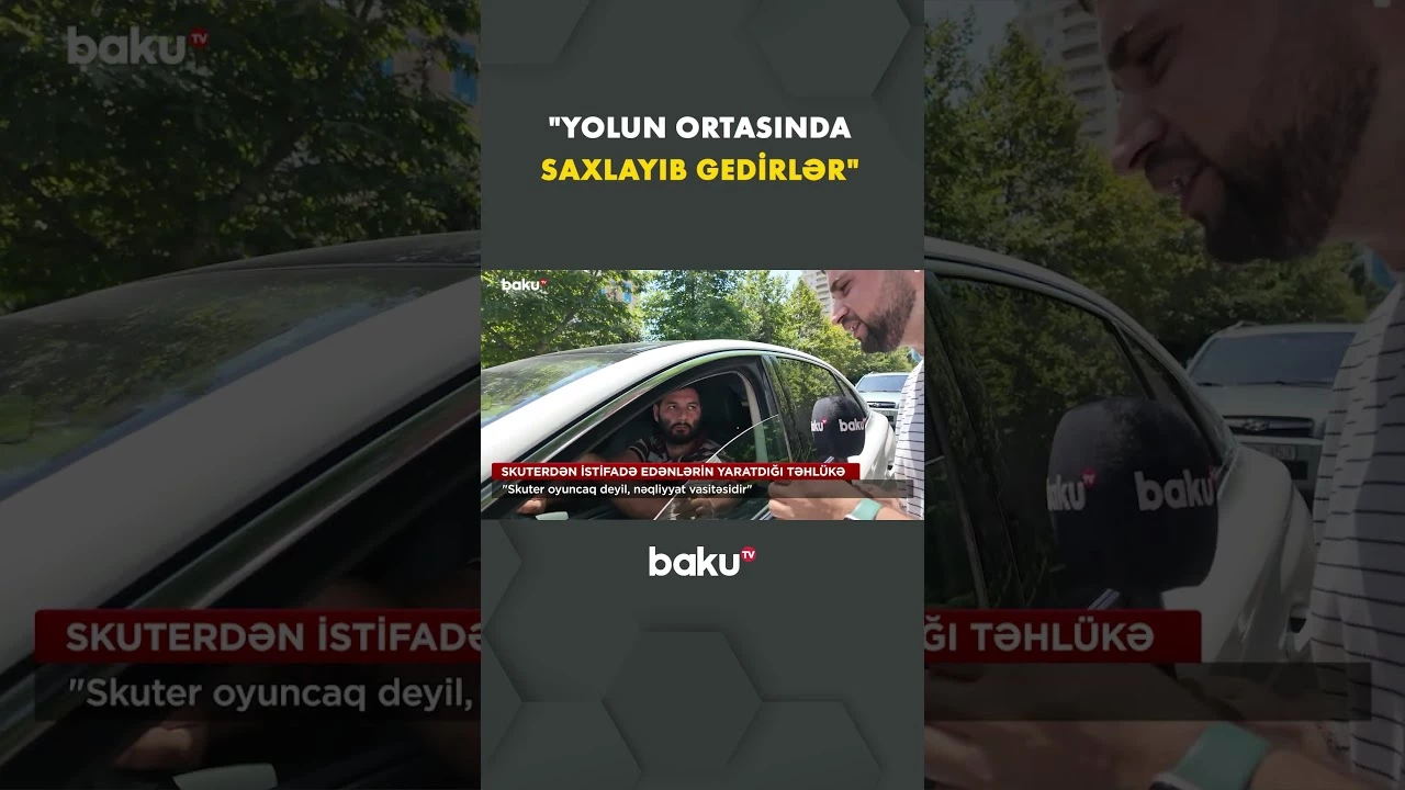 Skuterdən istifadə edənlərin yaratdığı təhlükə | Ekspertlər məsələyə necə yanaşdı? - Baku TV