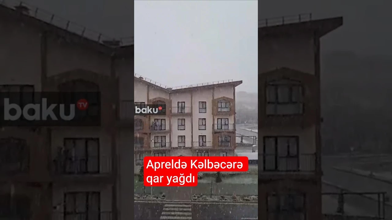Apreldə Kəlbəcərə qar  yağdı - Baku TV