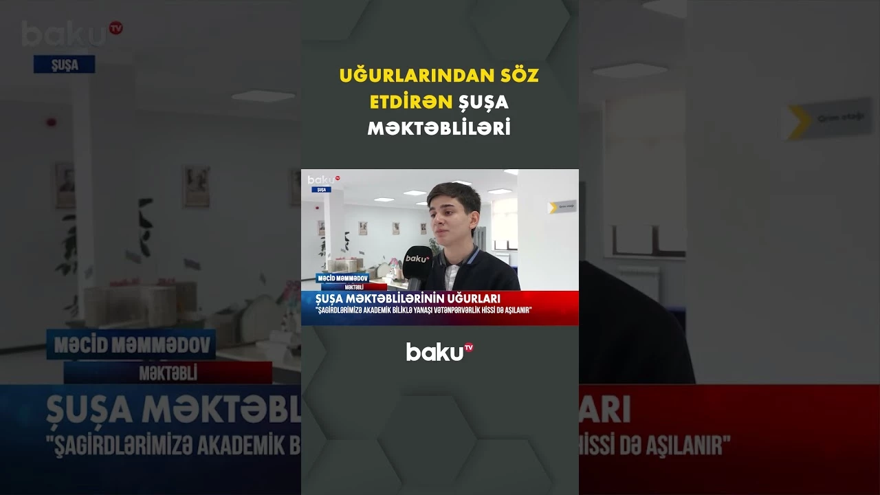 Uğurlarından söz etdirən Şuşa şagirdləri: “Mühəndislik bacarıqlarını inkişaf etdirirlər” - Baku TV