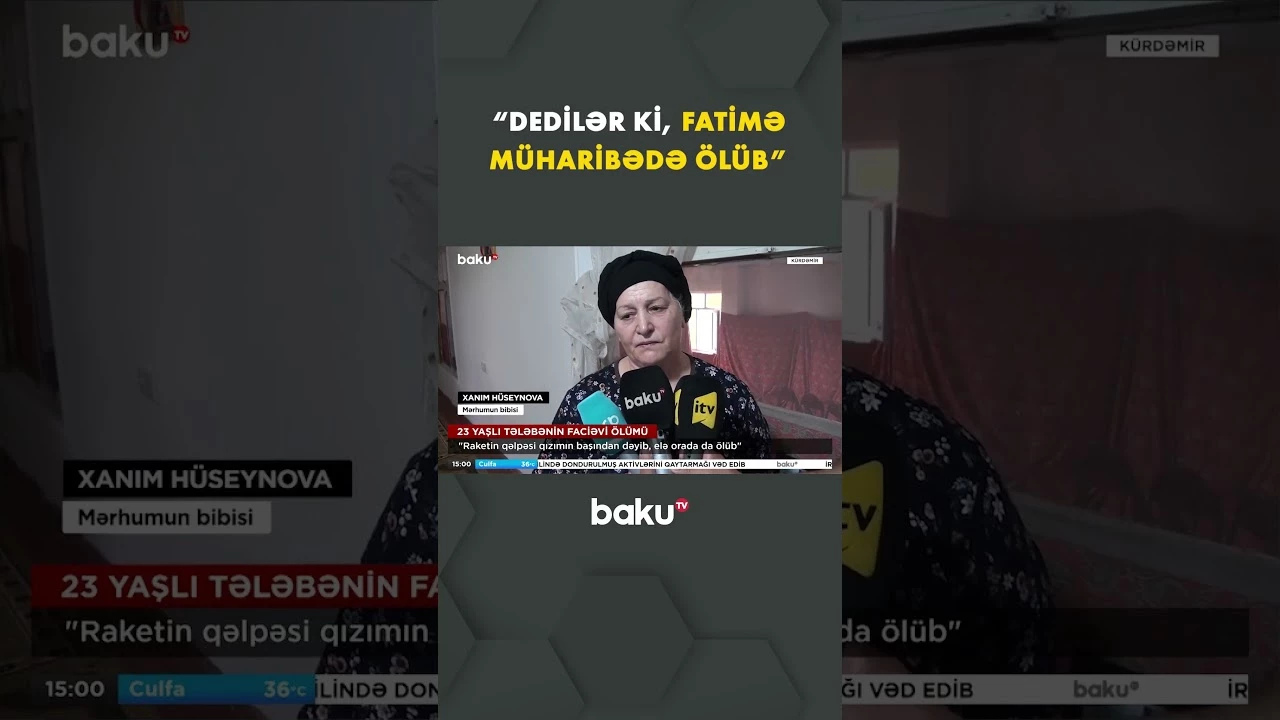 23 yaşlı tələbənin faciəli sonu - Baku TV
