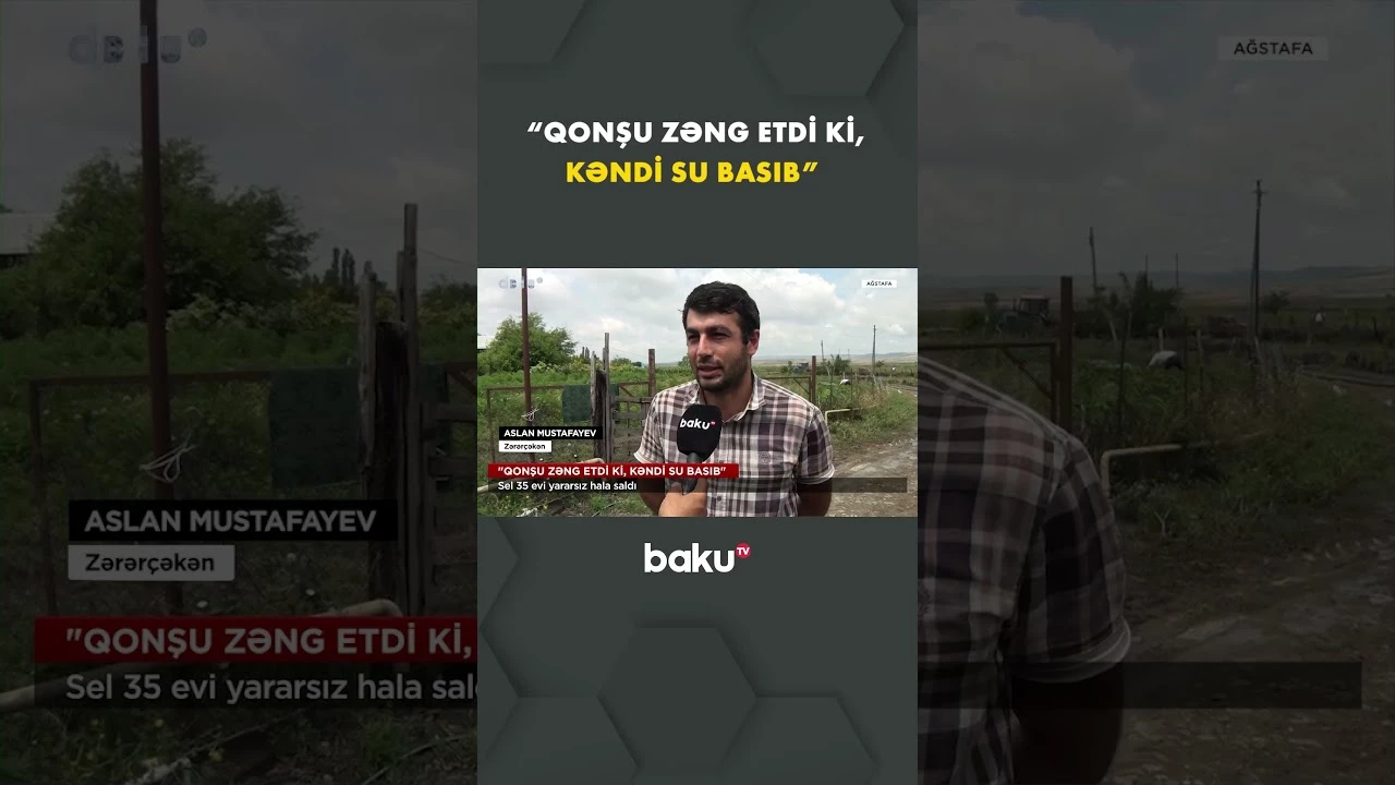 Ağstafa sakinləri gecə vaxtı dəhşət yaşadı - Baku TV