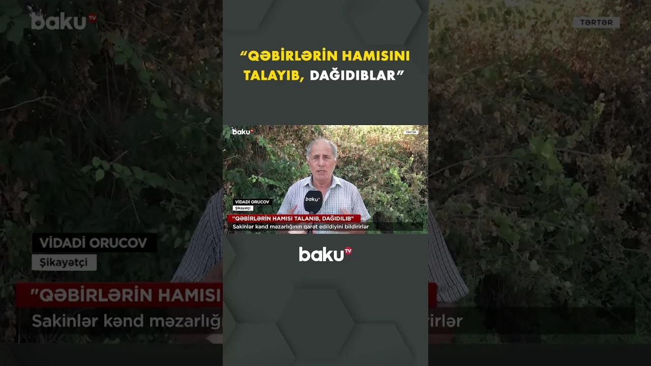 Tərtərdə ağlasığmaz hərəkət - Baku TV