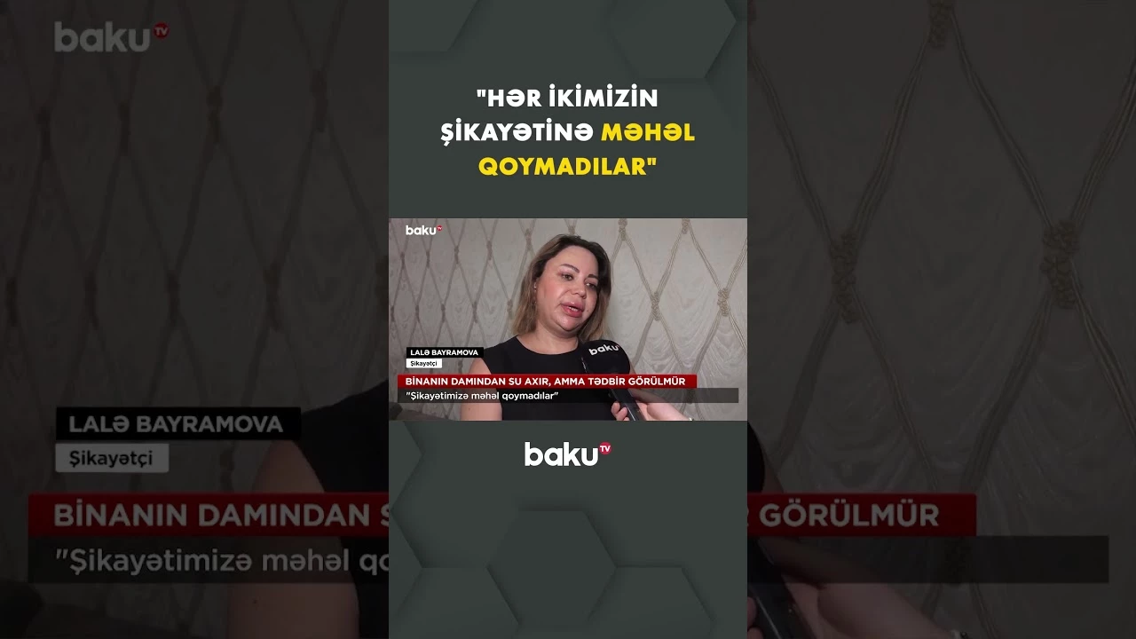 Sakinlər dəfələrlə müraciət etdiklərini bildirirlər - Baku TV