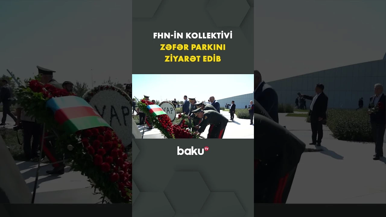 FHN-in kollektivi Zəfər parkını ziyarət edib - Baku TV