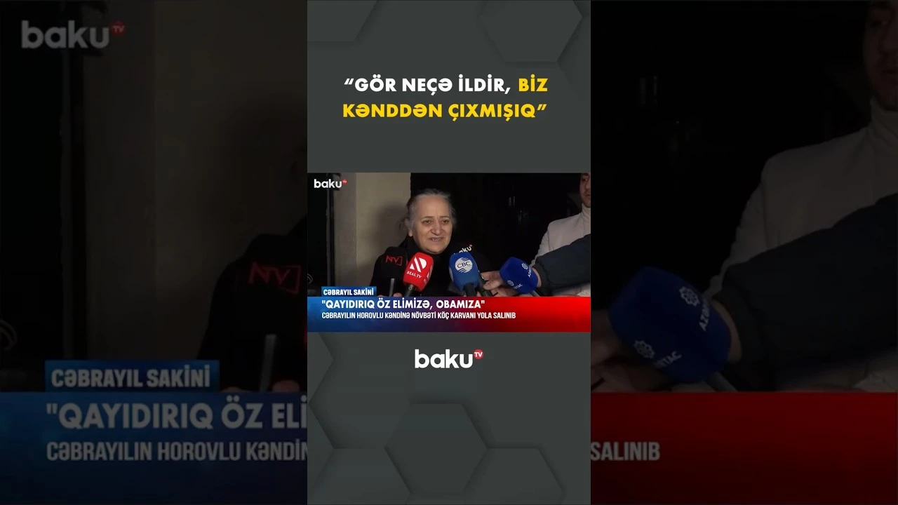 Cəbrayıla qayıdan sakinlər hisslərini bölüşdü - Baku TV