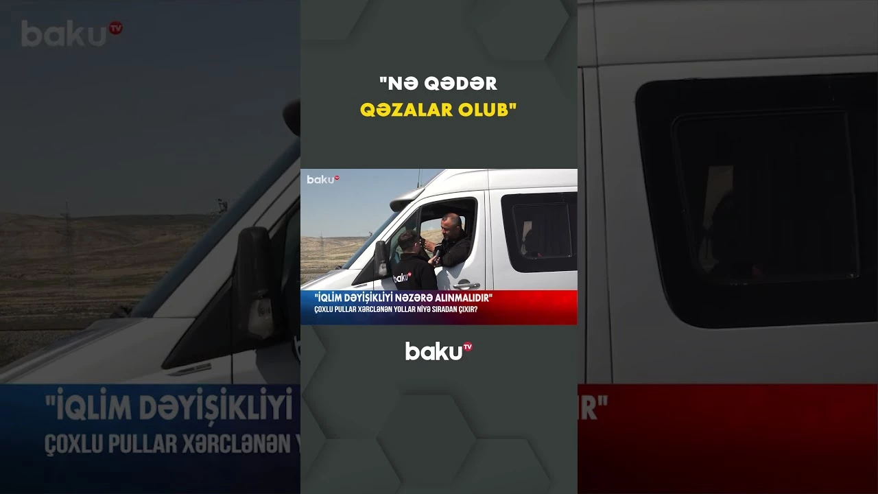 Sürücüləri bezdirən yol problemləri - Baku TV