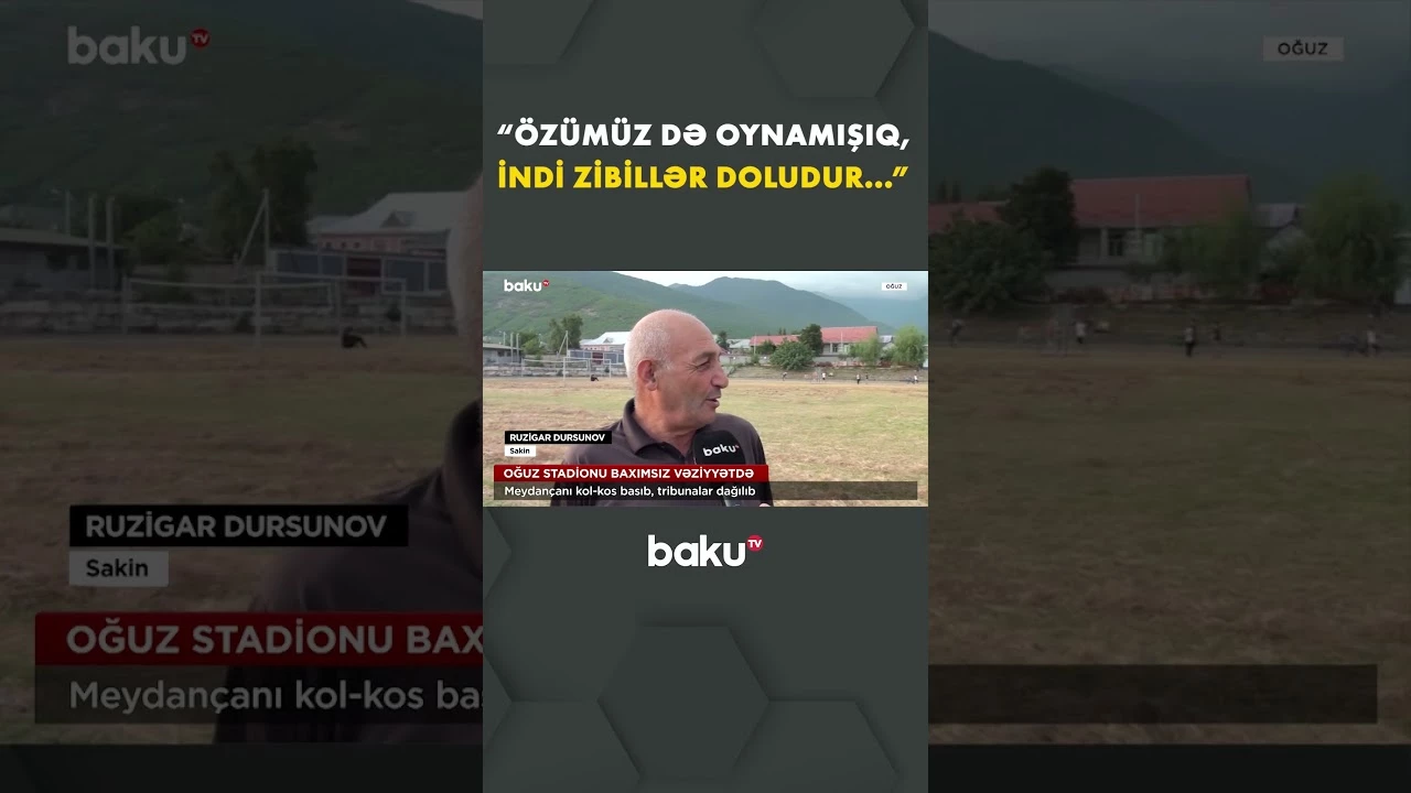 Tribunalar dağılıb, meydança isə... - Baku TV