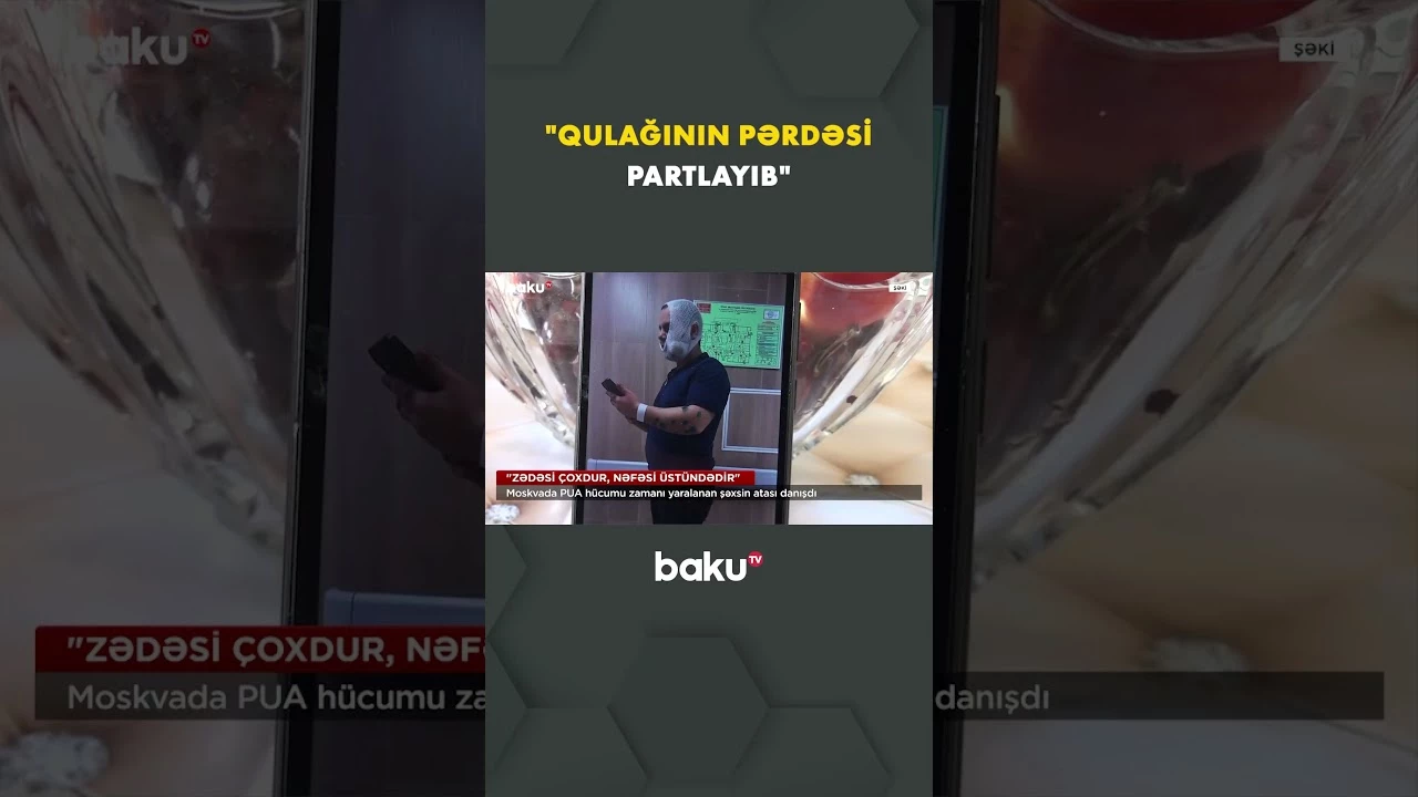 Dron hücumu zamanı yaralanan şəxsin atası danışdı - Baku TV