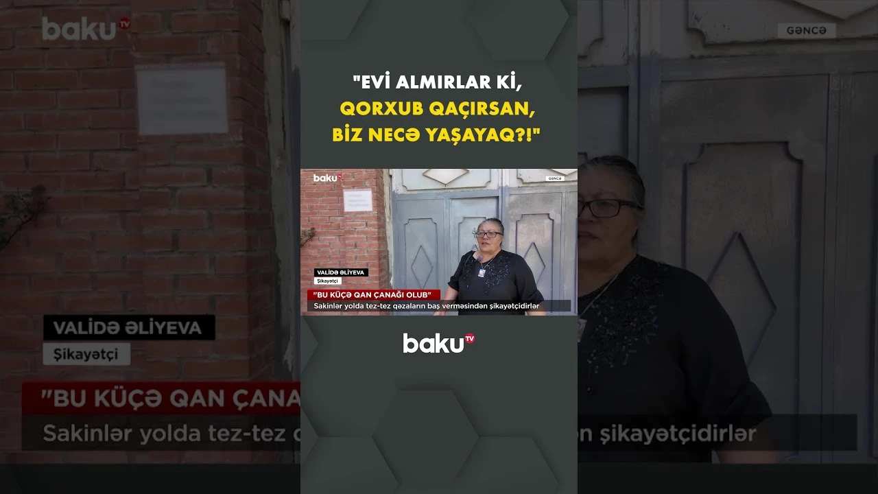 "Evi almırlar ki, qorxub qaçırsan, biz necə yaşayaq?!" - Baku TV
