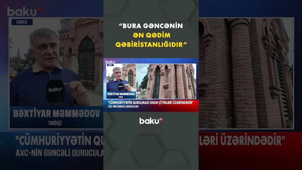 AXC-nin gəncəli qurucularının türbəsi yerləşən tarixi qəbiristanlıq - Baku TV