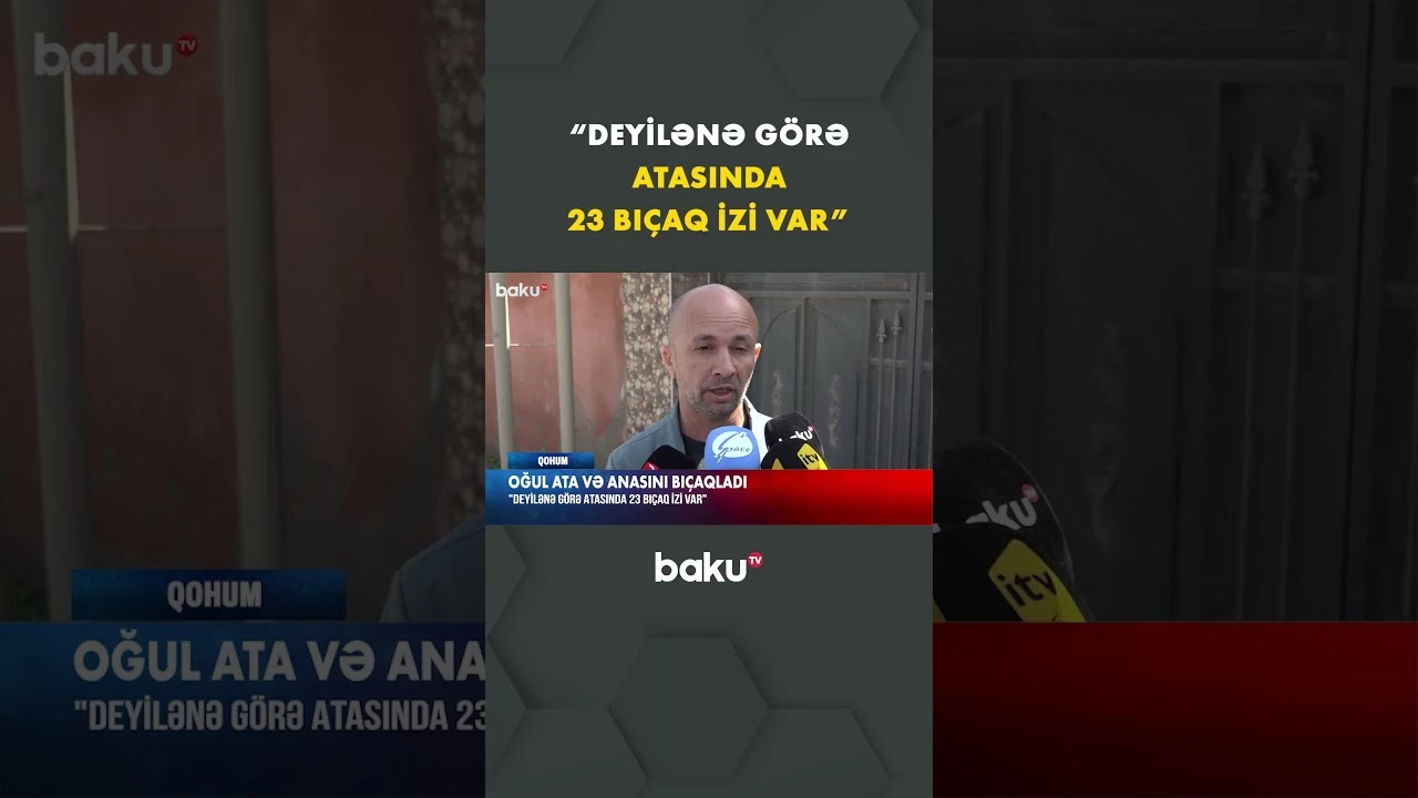 Tükürpərdən olay: 18 yaşlı oğlan ata-anasını bıçaqladı - Baku TV