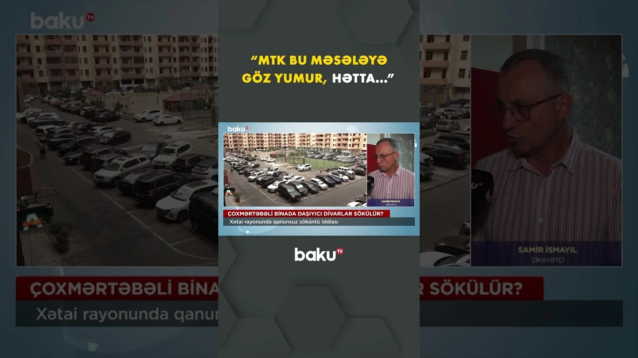 Xətaidə bina sakinləri təşvişdə - Baku TV