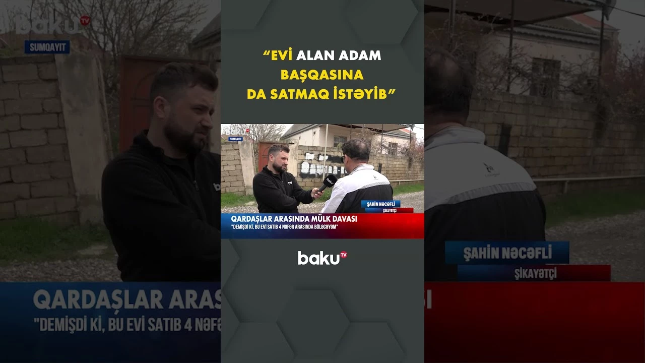 Hər kəsi şoka salan ev davası - Baku TV