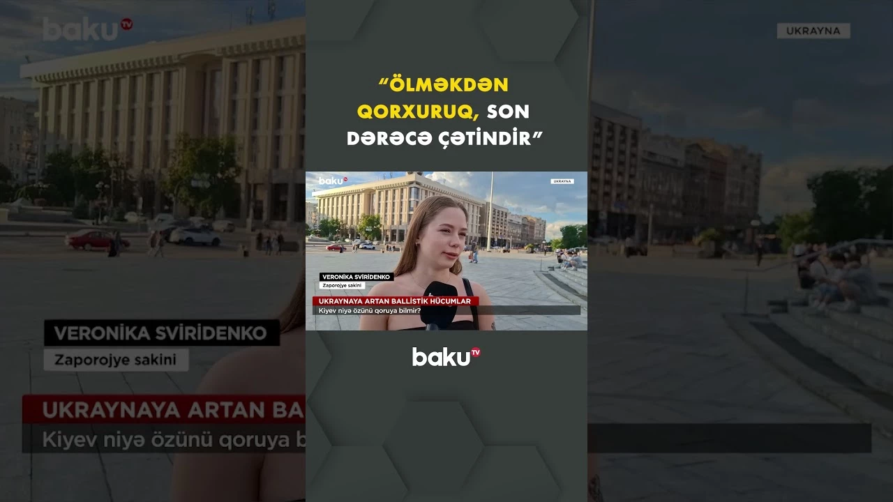 Raket hücumlarının qorxuya saldığı sakin danışdı - Baku TV