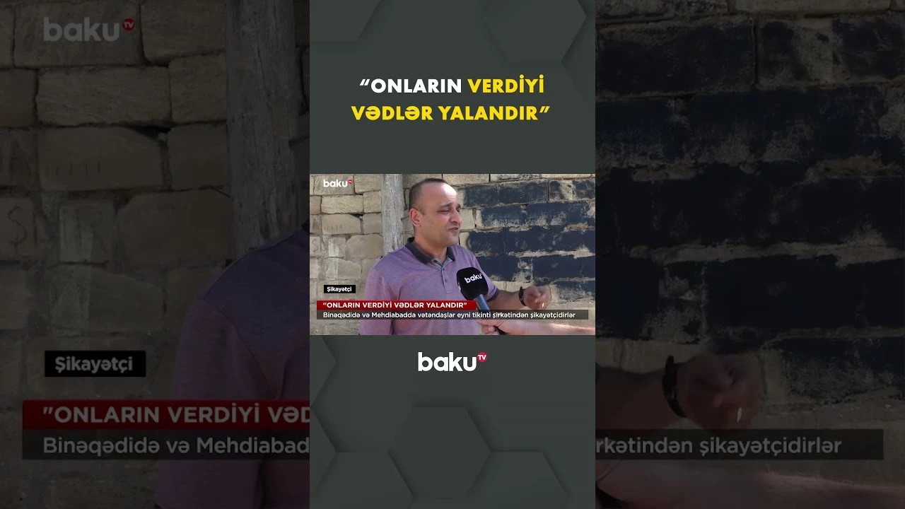 Ev xəyalı qurub çöldə qalan sakinlər - Baku TV