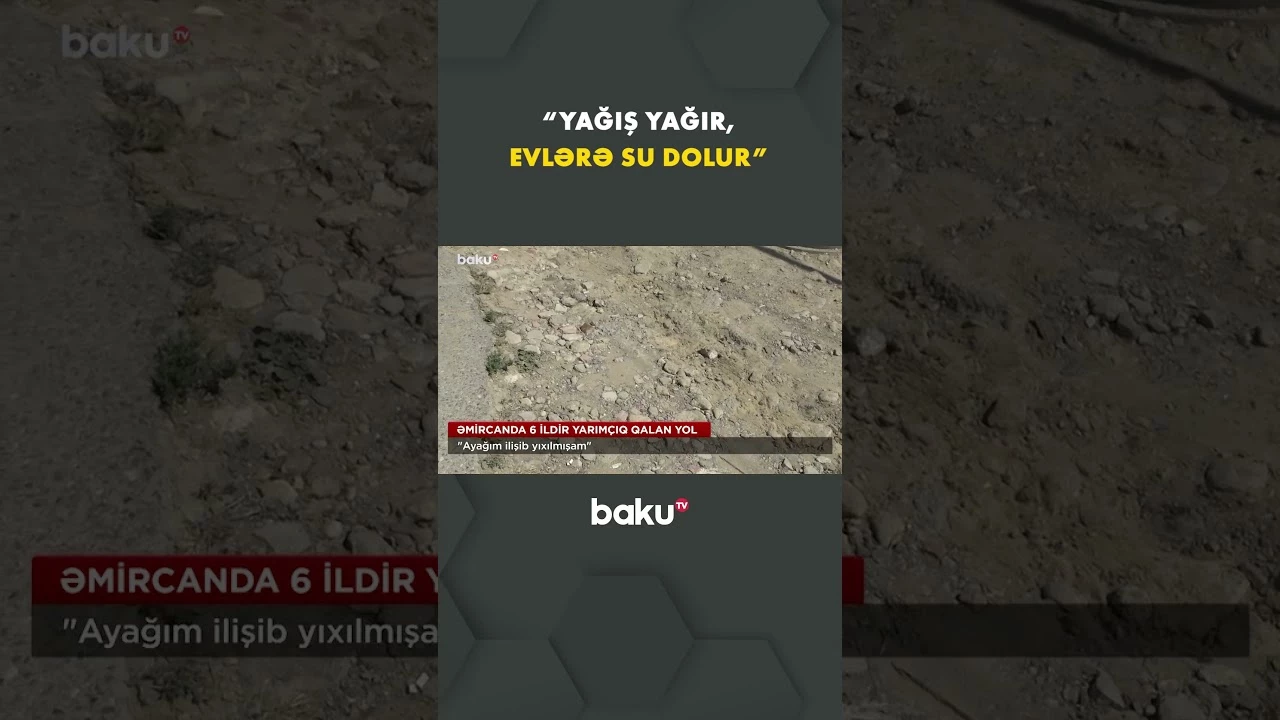 6 ildir bitməyən yol sakinləri bezdirdi - Baku TV