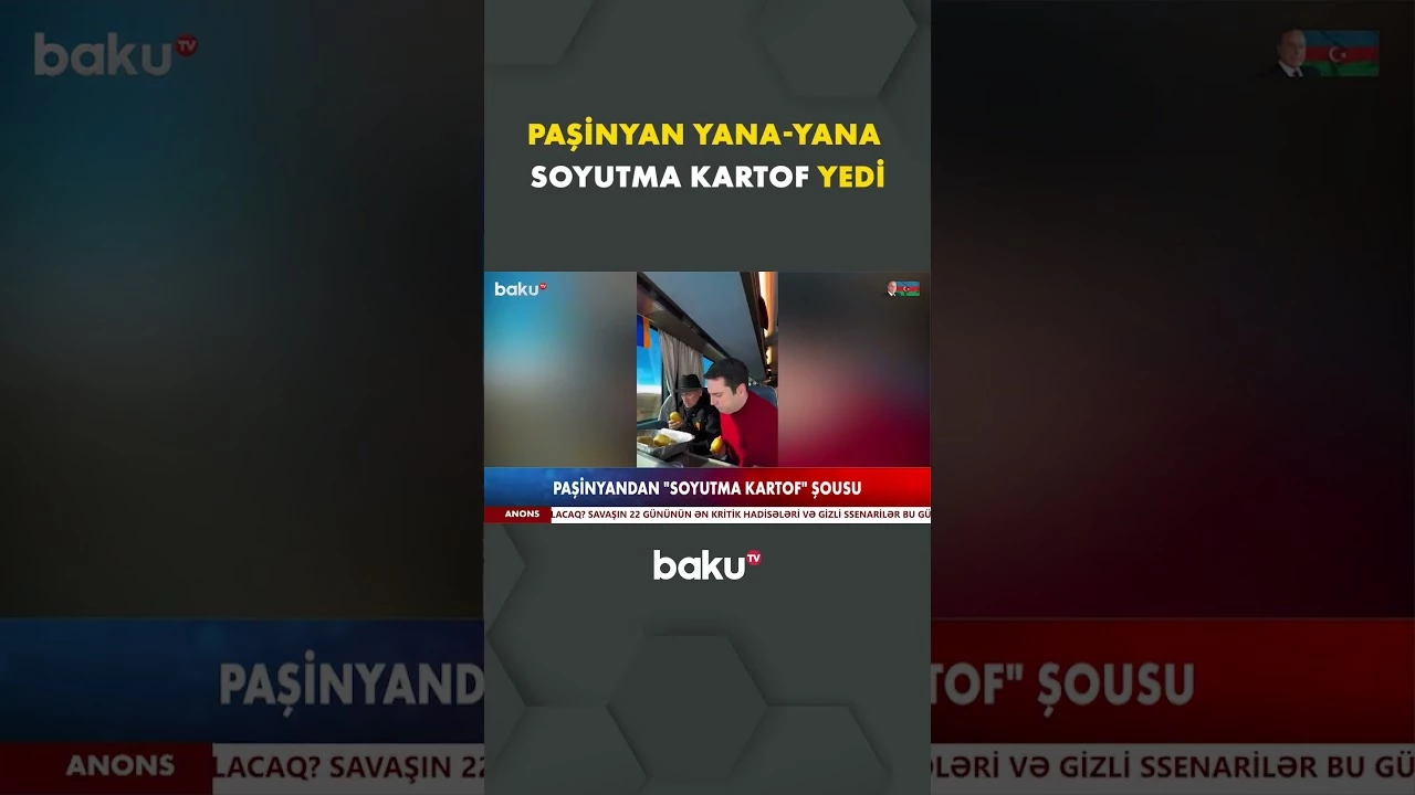 Paşinyandan avtobusda "soyutma kartof" şousu - Baku TV