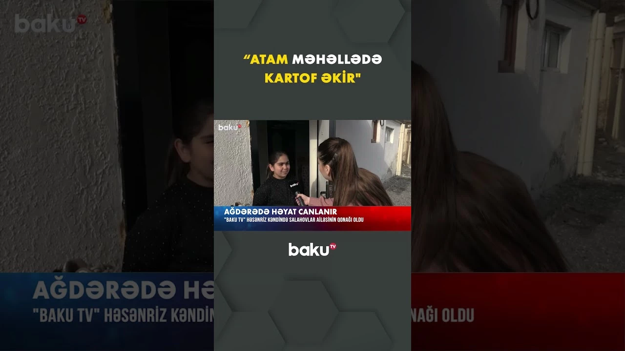 Əməkdaşımızla balaca Həsənriz sakini arasında səmimi dialoq - Baku TV