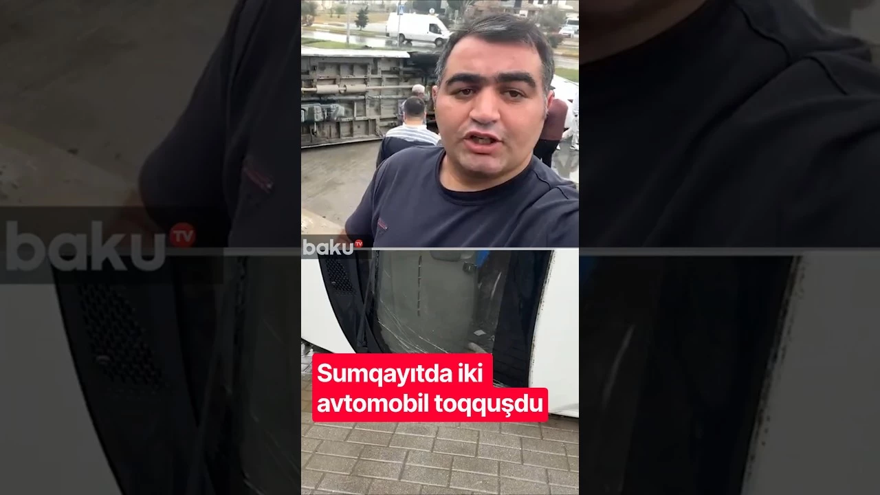 Sumqayıt şəhərində yol-nəqliyyat hadisəsi baş verib - Baku TV