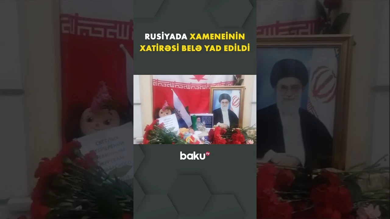 Rusiyalılar Moskvadakı İran səfirliyinə gül gətirirlər - Baku TV