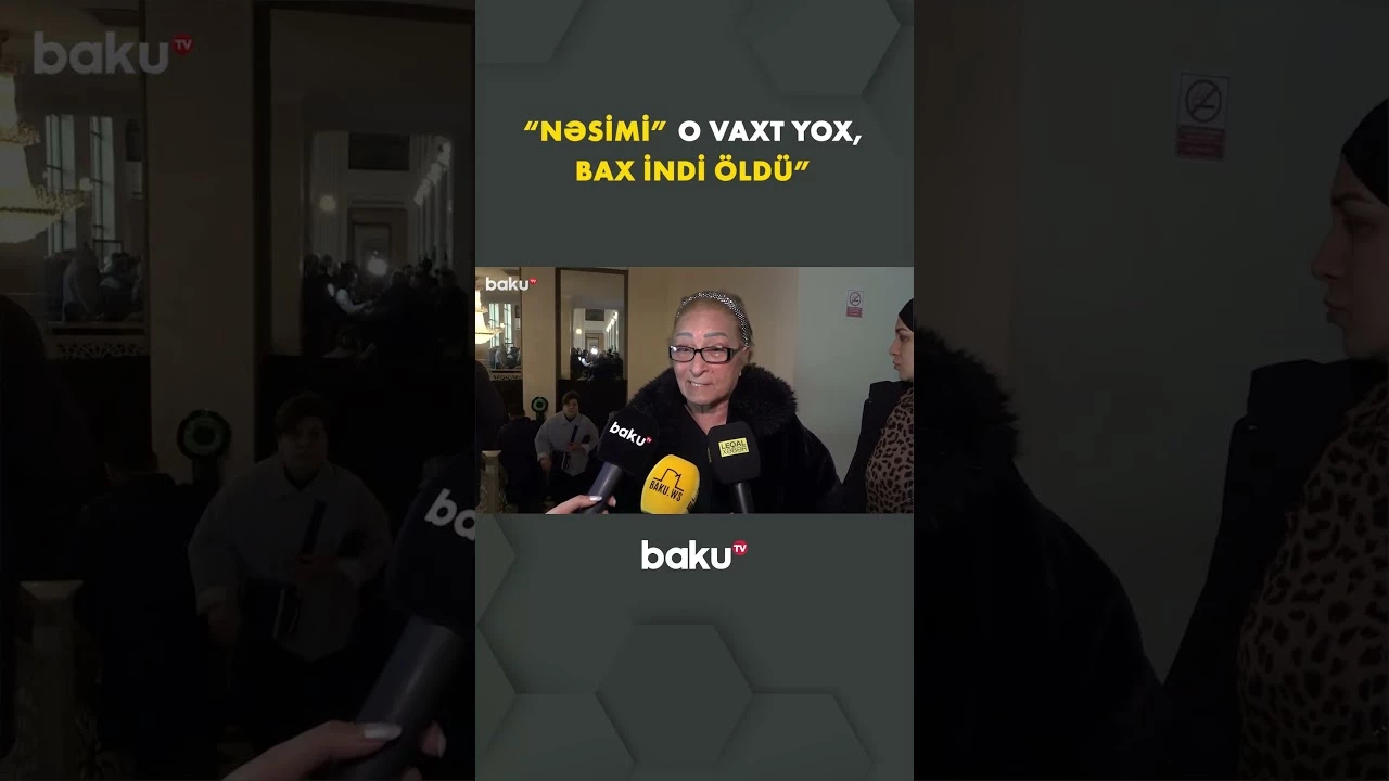 Fatma Mahmudova Rasim Balayevlə vida mərasimində - Baku TV