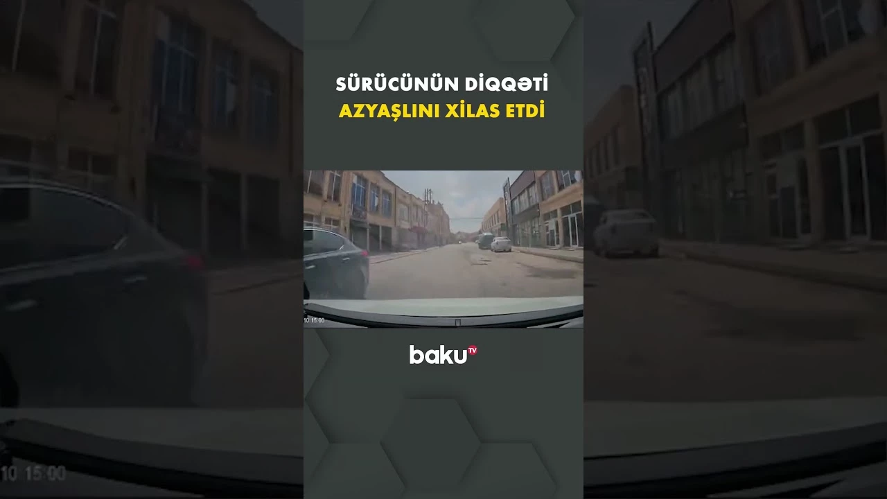Azyaşlı son anda elə xilas oldu ki... - Baku TV