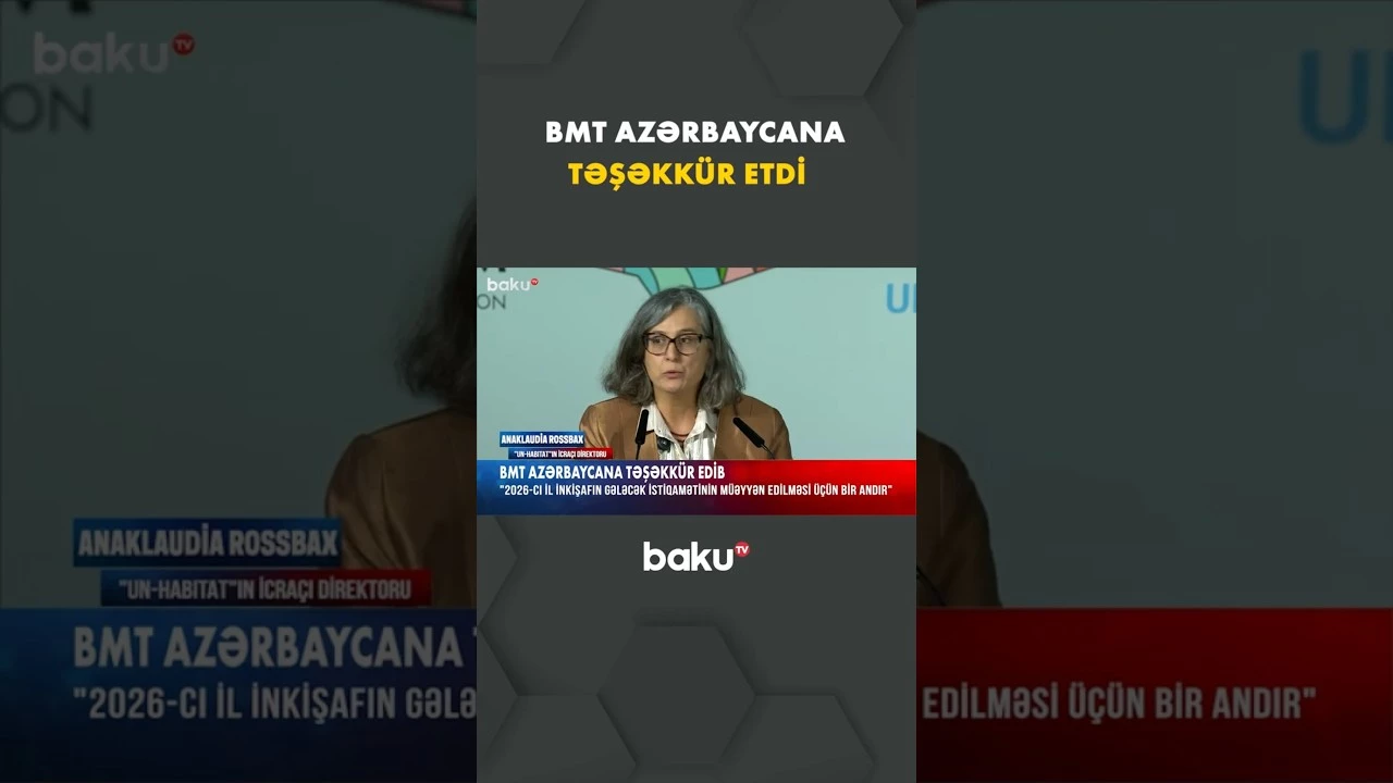 "İnkişafın gələcək istiqamətləri üçün..." | Anaklaudia Rossbaxdan açıqlama - Baku TV