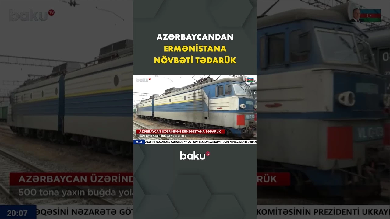 Azərbaycan üzərindən Ermənistana 500 tona yaxın buğda daşındı - Baku TV