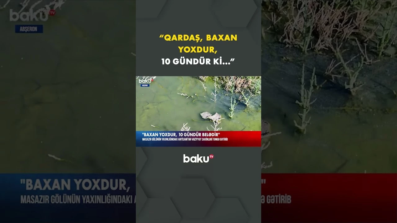 Burada yaşayan sakinlər əziyyət çəkir - Baku TV