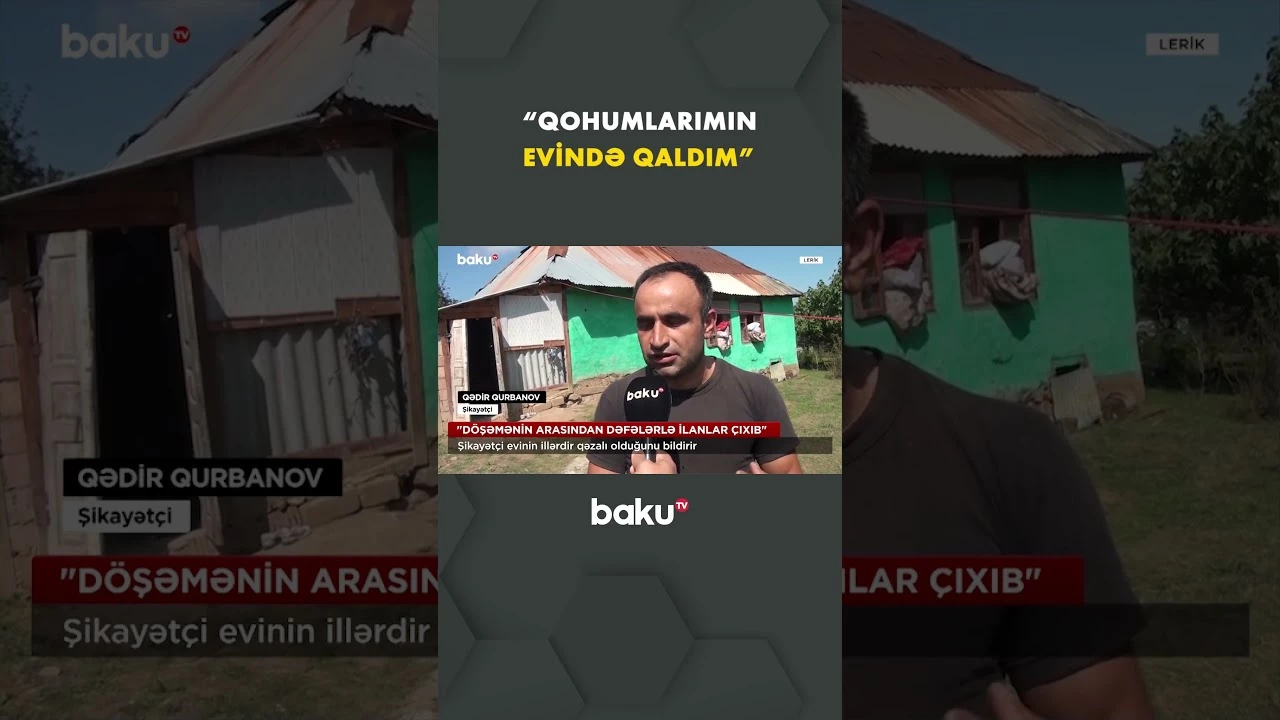 Tərtər sakini dərdini Baku TV-yə danışdı - Baku TV
