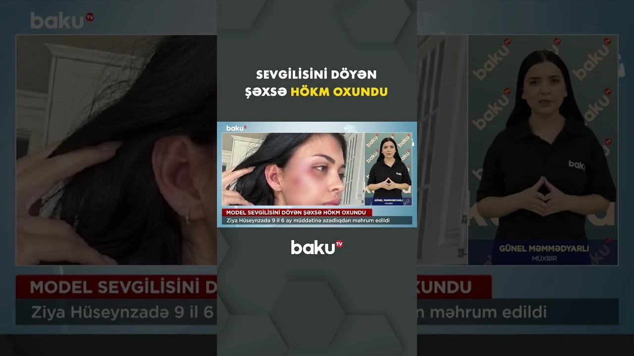 Model sevgilisini döyən Ziya Hüseynzadə cəzasını aldı - Baku TV