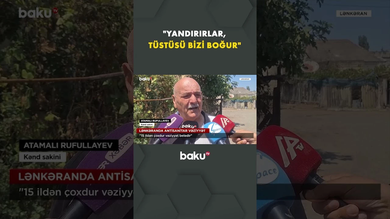 "Nəfəs almaq olmur" | Antisanitar vəziyyət sakinləri bezdirib - Baku TV