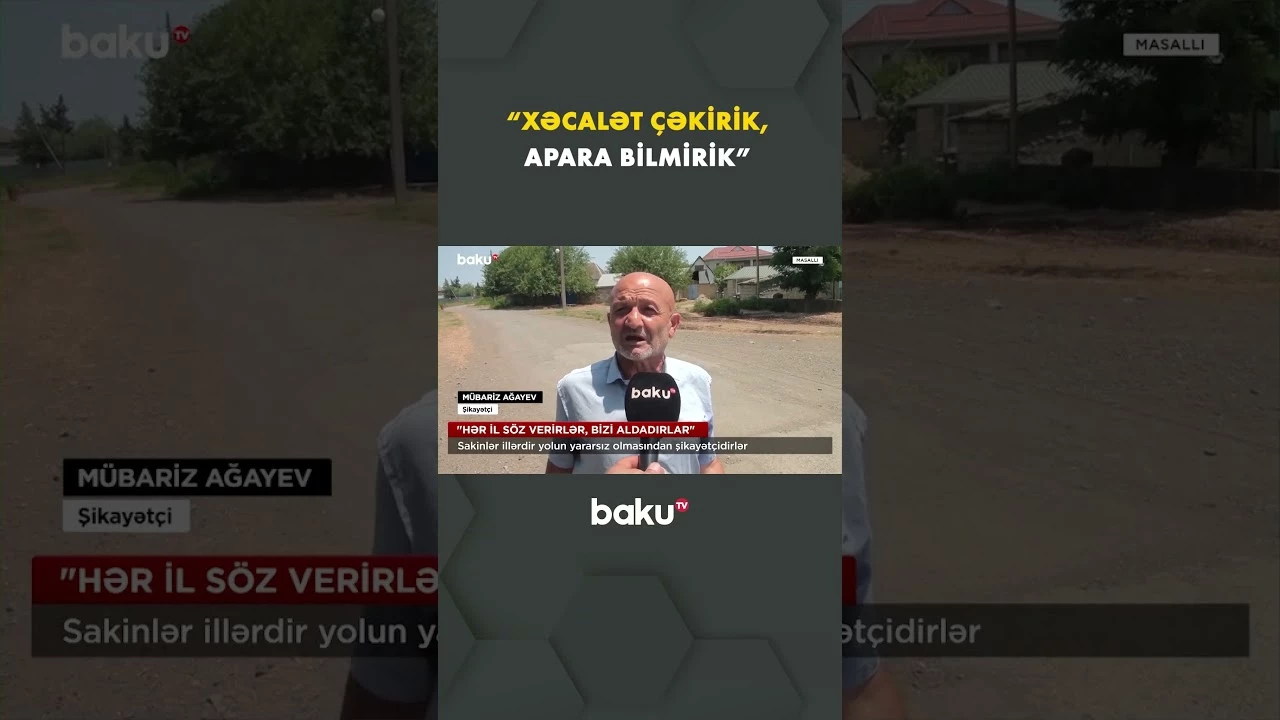 Masallı sakinlərinin həll olunmayan yol problemi - Baku TV