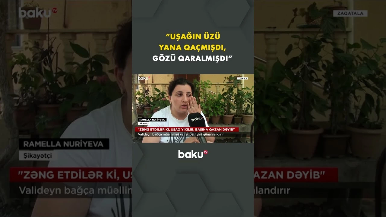 Zaqatalada uşaq bağçasında nə baş verib? - Baku TV