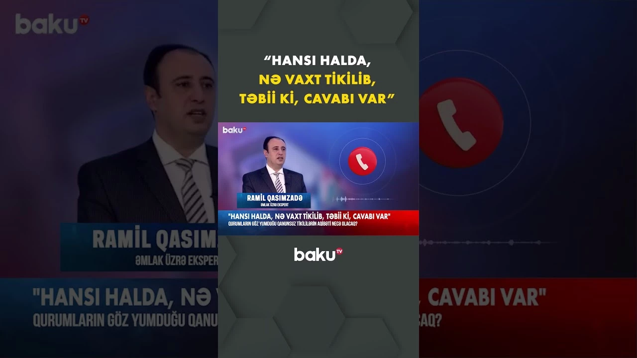 Kanalizasiyanın üzərində tikilən təhlükəli evlərin aqibəti - Baku TV