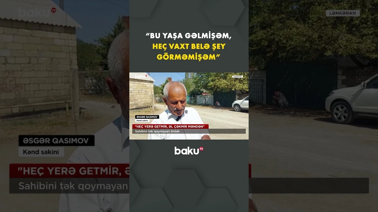 Lənkəranda qeyri-adi hadisə - Baku TV