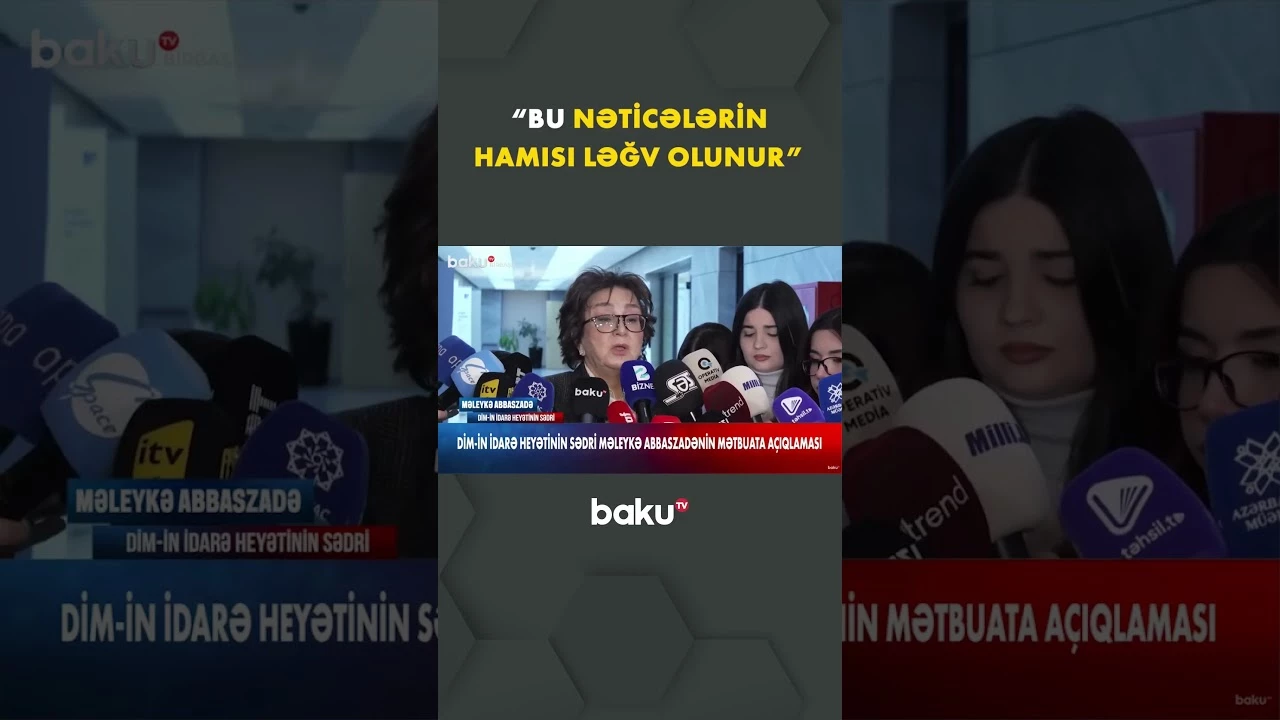 “Abituriyent özünü normal aparsa...” | Məleykə Abbaszadədən imtahanlarla bağlı açıqlama - Baku TV