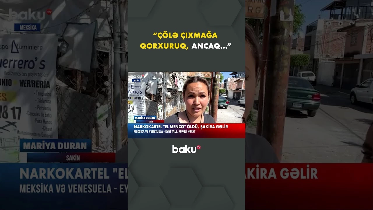 Meksika sakinləri qorxu içində - Baku TV