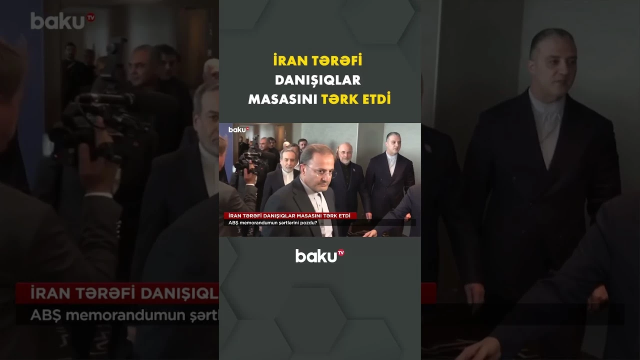 İran heyəti Trampın təhdidləri fonunda danışıqlar məkanını tərk edib - Baku TV