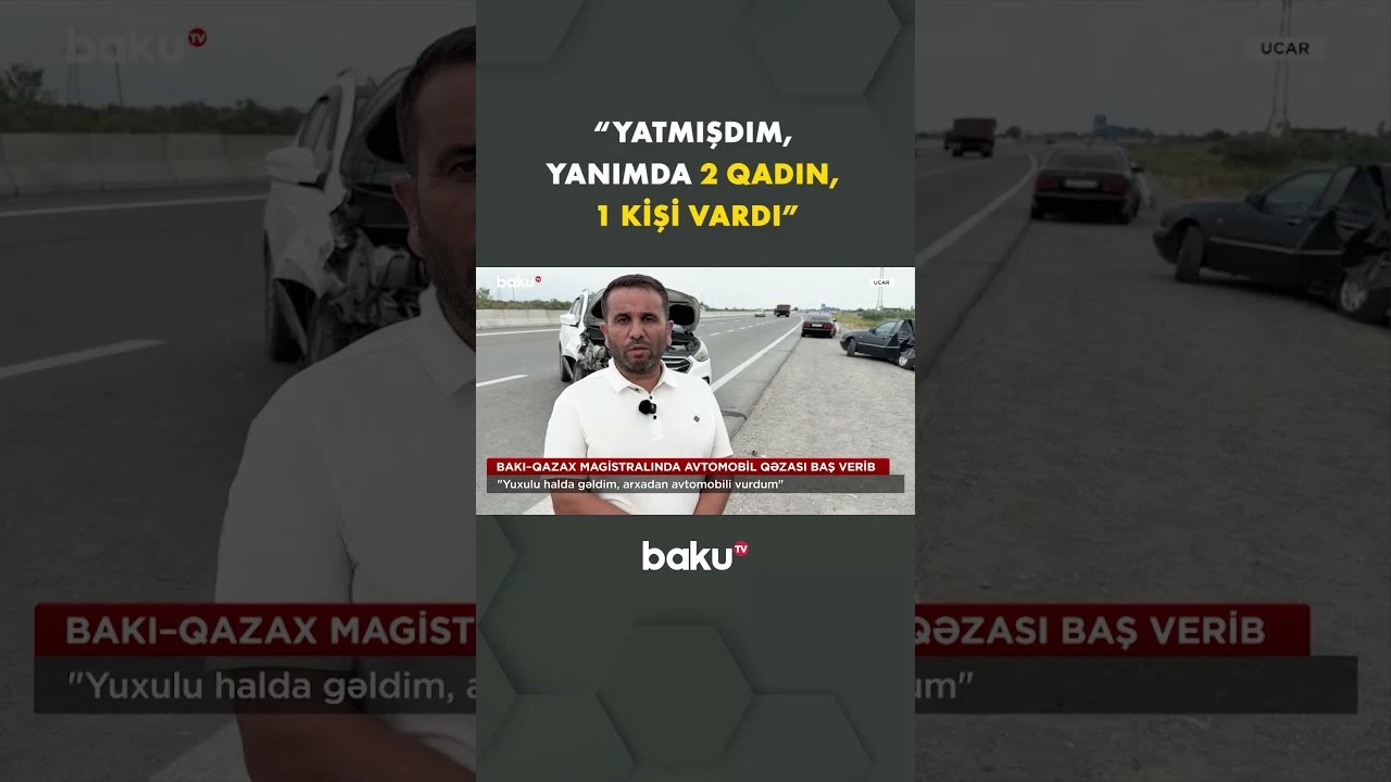 Bakı-Qazax yolunda qorxulu anlar yaşandı - Baku TV
