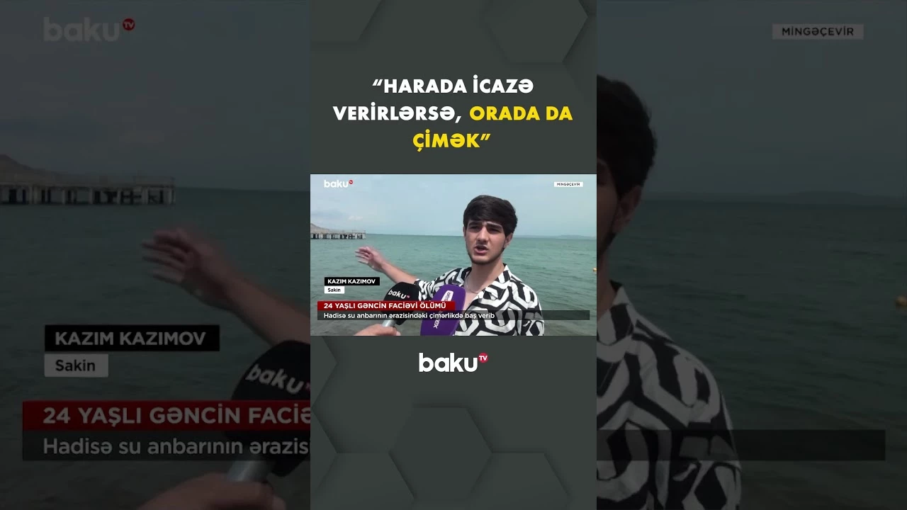 Çimərlikdə yaşanan faciə 24 yaşlı gəncin həyatına son qoydu - Baku TV