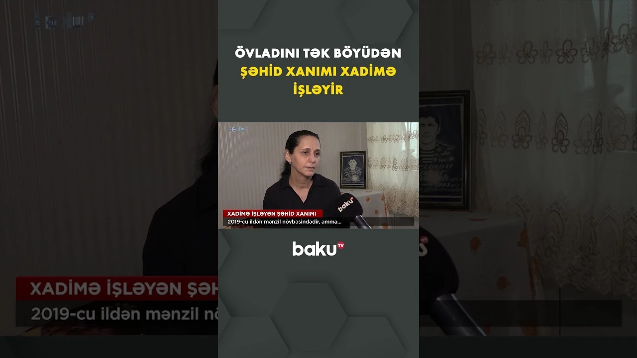 Övladı ilə kirayədə yaşayan şəhid xanımı kömək istəyir - Baku TV