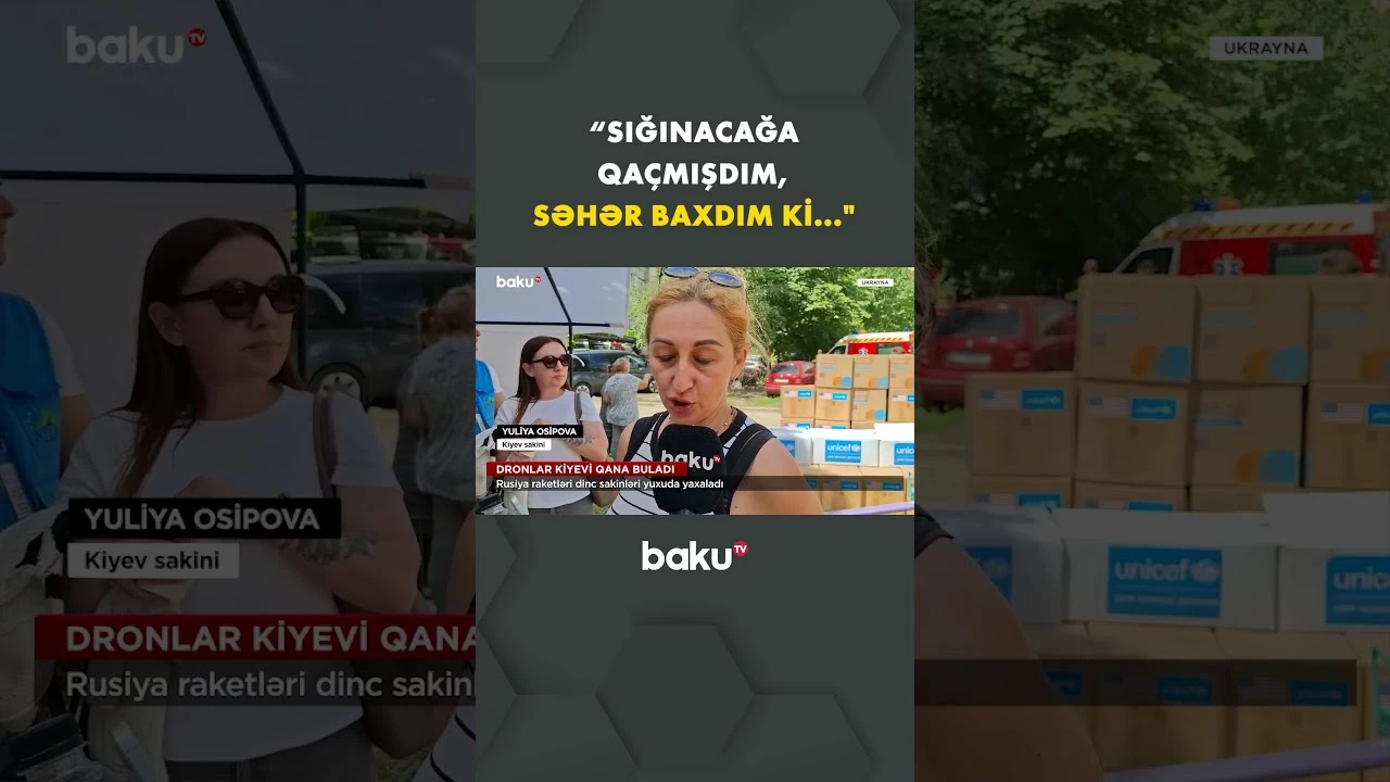 Rusiya hücumunda yaşayış binaları dağıdıldı - Baku TV