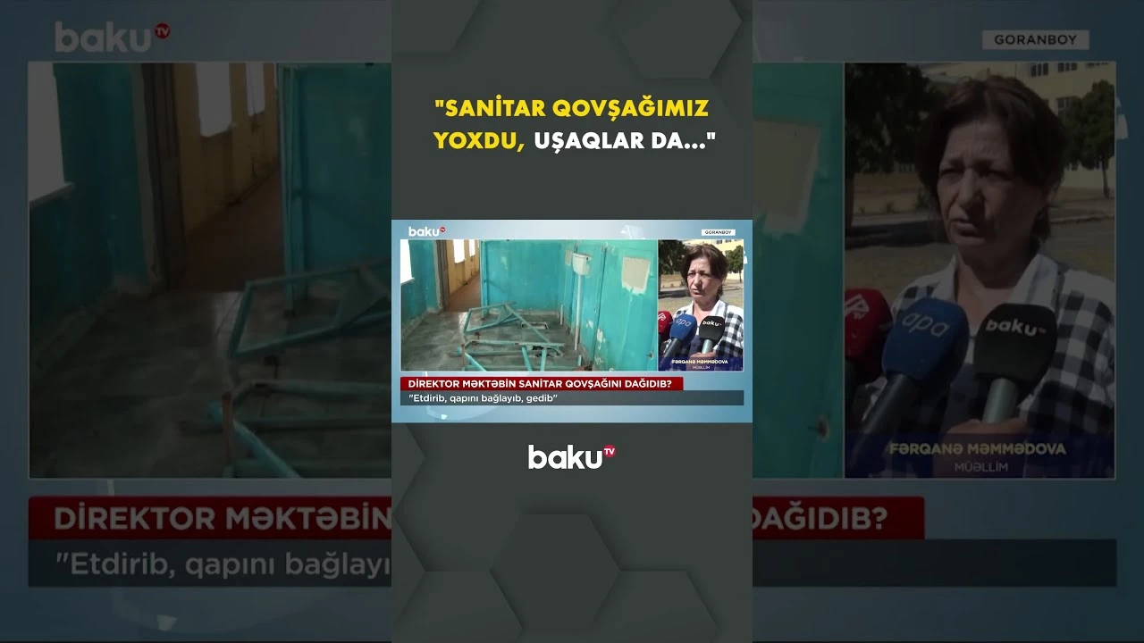 Goranboy şəhəri 2 nömrəli tam orta məktəbində direktordan şikayət - Baku TV
