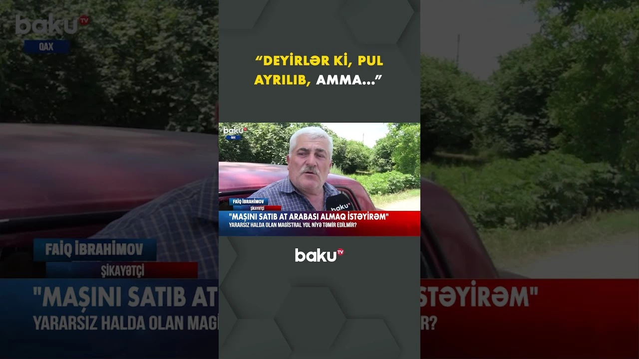 Sürücülər elə boğaza yığıldı ki... - Baku TV
