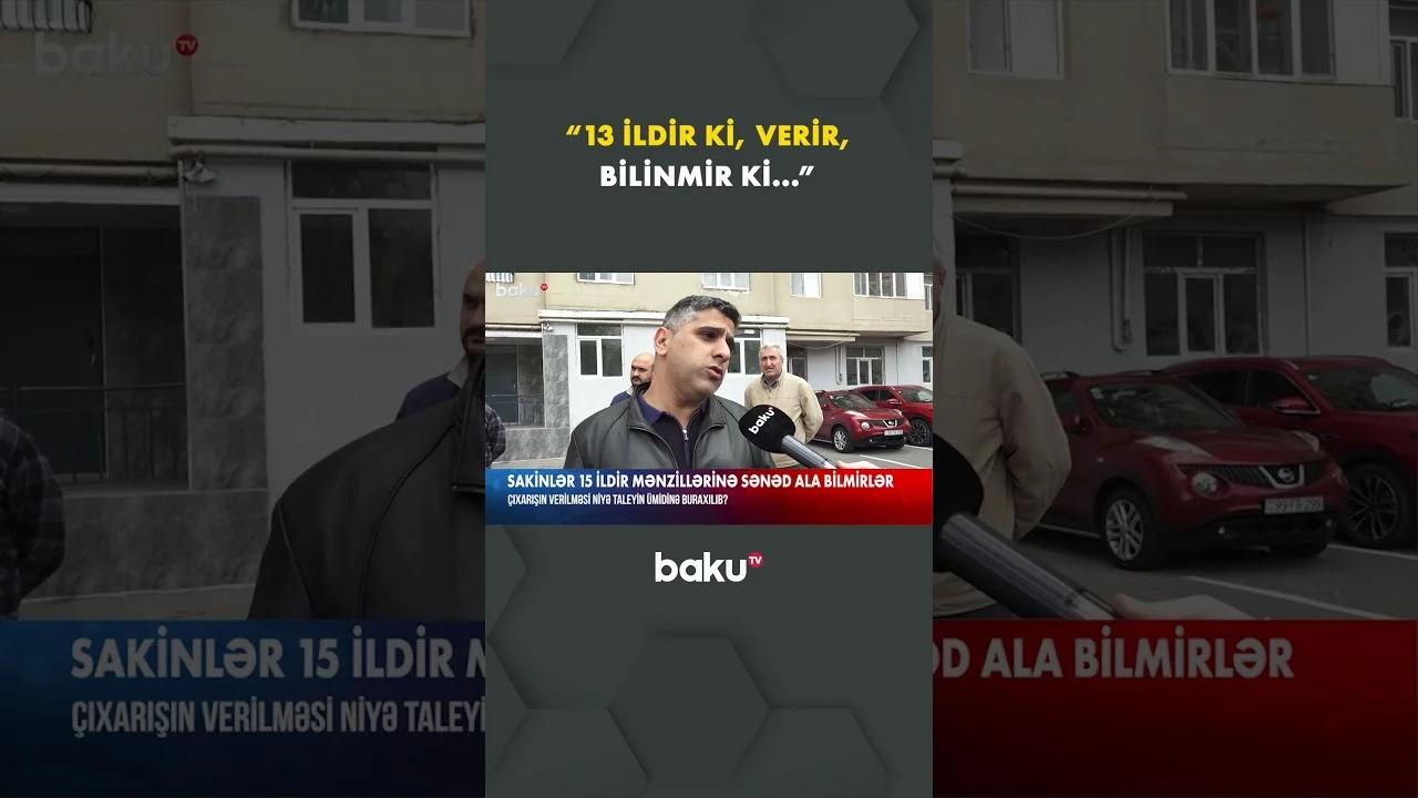 Evlərində sənədsiz yaşayan sakinlər - Baku TV